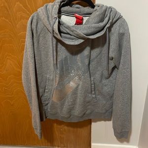 Nike cowl neck hooded sweatshirt.